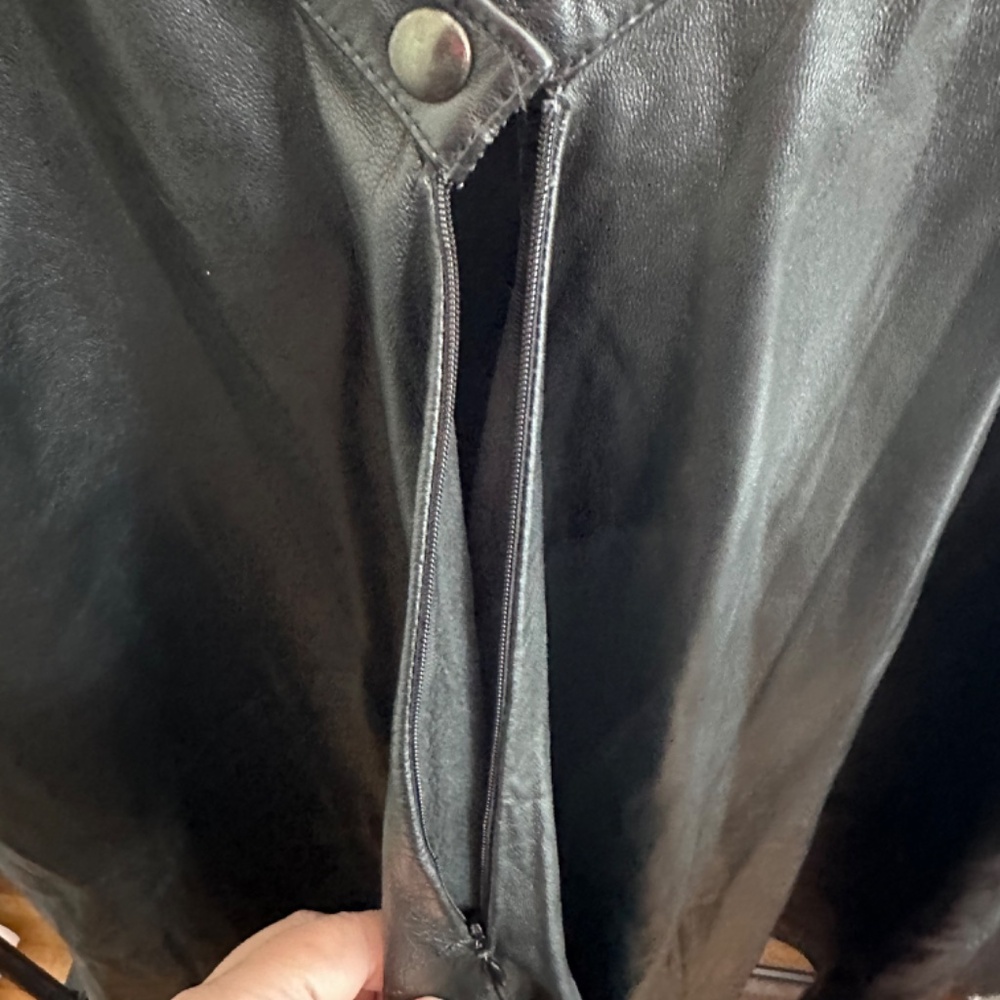 Richmond Leather Fishtail Skirt - Picture 3 of 4